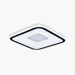 Voxlamp Plafonia Ortası Işıklı Kare Led Plafonyer 40x40 Cm 78 Watt Siyah Kenar, Beyaz Gövde