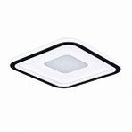 Voxlamp Plafonia Ortası Işıklı Kare Led Plafonyer 80x80 Cm 135 Watt Gri Kenar Beyaz Gövde