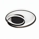 Voxlamp Salto Plafonyer Led Avize Ø50cm 58 Watt Mat Siyah