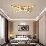 Voxlamp Tavan Led Avize Clessidra 100cm Plafonyer 63 Watt Gold