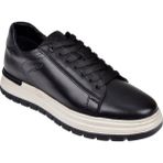 Voyager Hakiki Deri Erkek Spor Ayakkabı Sneaker VOY-387 Siyah