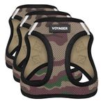 Voyager Step-In Air Dog Koşum Takımı - Best Pet Supplies tarafından Küçük ve Orta Boy Köpekler için Tüm Hava Koşullarına Uygun Örgü Yelek Koşum Takımı - Army Base, XS (3 paketi)