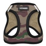 Voyager Step-In Air Dog Koşum Takımı - Best Pet Supplies tarafından Küçük ve Orta Boy Köpekler için Tüm Hava Koşullarına Uygun Örgü Yelek Koşum Takımı - Army Base, XS