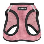 Voyager Step-In Air Köpek Koşum Takımı - Best Pet Supplies Küçük ve Orta Ölçekli Köpekler için Yelek Koşumunda Tüm Hava Mesh Basamağı - Pembe Tabanlı, M