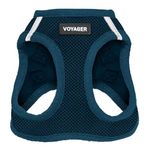 Voyager Step-in Air Köpek Koşum Takımı - Best Pet Supplies Küçük ve Orta Ölçekli Köpekler ve Kediler için Yelek Koşumunda Tüm Hava Mesh Basamağı - Koşum Takımı (Mavi), S (Göğüs: 14,5-16 inç)