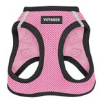 Voyager Step-In Air Köpek Koşum Takımı - Best Pet Supplies Tarafından Küçük ve Orta Ölçekli Köpekler İçin Yeleğe Tüm Hava Mesh Adım Koşum Takımı - Pembe Tabanlı, S