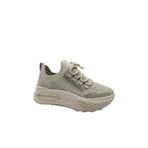 Voyager Triko Kalın Taban Kadın Sneaker Ayakkabı B029, Krem, 39 Beden