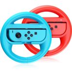 VOYEE Nintendo Switch Tekerleği ile Uyumlu Direksiyon Simidi, Aile Kullanım Aksesuarları Switch JoyCon Kontrol Cihazları ile Uyumlu, 2 Paket (Mavi ve Kırmızı)