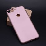 Voyo Huawei Y7 2018 Kılıf Soft ve Pürüzsüz Yüzeyli Ipeksi Silikon Kapak - Rose Gold