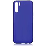 Voyo Oppo A91 Kılıf Soft ve Pürüzsüz Yüzeyli Ipeksi Silikon Kapak - Saks Mavi