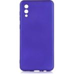 Voyo Samsung Galaxy A02 Kılıf Soft ve Pürüzsüz Yüzey Ipeksi Silikon Kapak Hopy - Saks Mavi