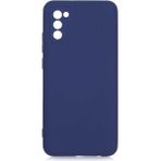 Voyo Samsung Galaxy A02S Kılıf Kamera Korumalı Içi Kadife Silikon Kapak Hopy - Lacivert