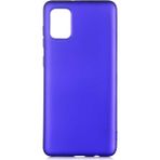 Voyo Samsung Galaxy A31 Kılıf Soft ve Pürüzsüz Yüzey Ipeksi Silikon Kapak Hopy - Saks Mavi
