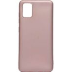 Voyo Samsung Galaxy A71 Kılıf Soft ve Pürüzsüz Yüzey Ipeksi Silikon Kapak Hopy - Rose Gold
