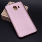Voyo Samsung Galaxy J4 Kılıf Soft ve Pürüzsüz Yüzey Ipeksi Silikon Kapak Hopy - Rose Gold