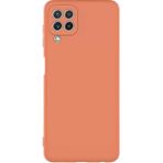 Voyo Samsung Galaxy M32 Kılıf Kamera Korumalı Içi Kadife Silikon Kapak Hopy - Turuncu