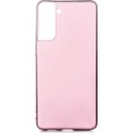 Voyo Samsung Galaxy S21 Kılıf Soft ve Pürüzsüz Yüzey Ipeksi Silikon Kapak Hopy - Rose Gold