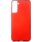 Voyo Samsung Galaxy S21 Plus Kılıf Soft ve Pürüzsüz Yüzey Ipeksi Silikon Kapak Hopy - Kırmızı