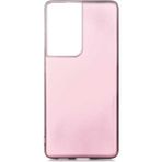 Voyo Samsung Galaxy S21 Ultra Kılıf Soft ve Pürüzsüz Yüzey Ipeksi Silikon Kapak Hopy - Rose Gold