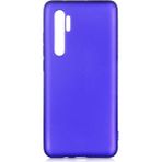 Voyo Xiaomi Mi Note 10 Lite Kılıf Soft ve Pürüzsüz Yüzey Ipeksi Silikon Kapak Hopy - Saks Mavi