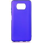 Voyo Xiaomi Poco X3 Kılıf Soft ve Pürüzsüz Yüzey Ipeksi Silikon Kapak Hopy - Saks Mavi