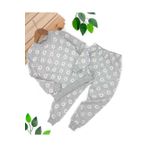 voyyo kids baby KIZ ÇOCUK PAPATYALI 4-5-6-7-8-9-10 YAŞ MEVSİMLİK İNCE PİJAMA GECELİK TAKIMI