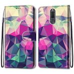 VQWQ Huawei Mate 10 Lite/Honor 9i ile Uyumlu Cüzdan Kılıf - Renkli Boyama Kapaklı Kılıf Bilek Kayışı Kredi Kartı Tutucu Mıknatıslı PU Deri + Yumuşak Kabuk Stand Kapağı Huawei Mate 10 Lite/Honor 9i