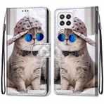 VQWQ Samsung Galaxy A22 4G için Kılıf - Samsung Galaxy A22 4G [DEF] için Renkli Boyama Kapaklı Telefon Kılıfı Mıknatıslı Kart Tutucu Mıknatıslı PU Deri + Yumuşak Kabuk Cüzdan Kılıfı [DEF] -Gözlük