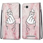 VQWQ Xiaomi Redmi 5 Plus için Kılıf - Renkli Boyama Flip Telefon Kılıfı El Kayışı Kart Tutucu Mıknatıslı PU Deri + Yumuşak Kabuk Cüzdan Kapağı Xiaomi Redmi 5 Plus [DEF] -El