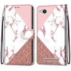 VQWQ Xiaomi Redmi 5 Plus için Kılıf - Renkli Boyama Flip Telefon Kılıfı El Kayışı Kart Tutucu Mıknatıslı PU Deri + Yumuşak Kabuk Cüzdan Kapağı Xiaomi Redmi 5 Plus [DEF] -Mermer