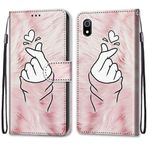 VQWQ Xiaomi Redmi 8 için Kılıf - Renkli Boyama Flip Telefon Kılıfı El Kayışı Kart Tutucu Mıknatıslı PU Deri + Yumuşak Kabuk Cüzdan Kılıfı Xiaomi Redmi 8 [DEF] -El