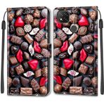 VQWQ Xiaomi Redmi Note 10 4G için Cüzdan Kılıf - Xiaomi Redmi Note 10 4G / Redmi Note 10S [DKS] için Cilt Boyalı Renkli Kapaklı Deri Kılıf Nakit Cep Kart Yuvası Darbeye Dayanıklı Stand Mıknatıslı Kapak [DKS] -Dudak