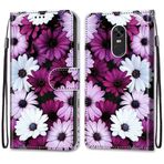 VQWQ Xiaomi Redmi Note 5 Pro için Kılıf - Renkli Boyama Flip Telefon Kılıfı El Kayışı Kart Tutucu Mıknatıslı PU Deri + Yumuşak Kabuk Cüzdan Kapağı Xiaomi Redmi Note 5 Pro [DEF] -Mor