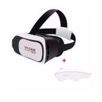 Vr box Sanal Gerçeklik Gözlüğü Bluetooth Kumandalı 6 İnc - Beyaz