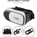 Vrbox Sanal Gerçeklik Gözlüğü Mercek Camlı Universal Uyumlu Beyaz Renkli