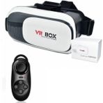 Vrbox VR BOX Sanal Gerçeklik Gözlüğü Kumanda ile Kullanıma Uygun Beyaz Renkli