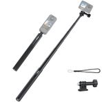 VRIG TP-13,131 cm Görünmez Selfie Çubuğu Insta360 ONE X3, X2, X, Insta360 ONE R, RS, Insta 360 Kamera, 6,35 mm Genişletilmiş Monopod için