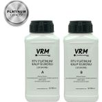 VRM Vernikrecinemarketi RTV-2 Platinum Kalıp Silikonu 1 kg (10 Shore) Yarı Şeffaf Kalıp Yapımında Kullanım İçin