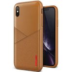 VRS DESIGN iPhone Xs Max Leather Fit Label Kılıf