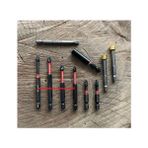 Vsc Vnd Ph2 Yıldız Bits Uç T30 Ph1 Bits Uzatma Pz2 Yıldız Sıkma Ucu Cobalt Set 10PCS - 90MM 50MM - Siyah