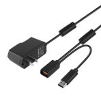 VSEER Kinect USB AC Adaptörü Güç Kaynağı Kablosu Yedek Adaptörü Mircosoft Xbox 360 Kinect Sensör Sistemi için, Siyah