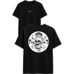 Vsrn Shred Dead Tasarım Baskılı Siyah Oversize T Shirt