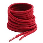 VSUDO Yuvarlak Çizme Ayakkabı Bağcığı, 4 mm Çaplı Dış Mekan İş ve Yürüyüş Botları Ayakkabı Bağcıkları, Spor Ayakkabı Ayakkabıları için Premium Yuvarlak Ayakkabı Bağcığı, 07 Bordo Kırmızı, 71" ( 180 cm ) - 1 Pair