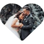 Vuao Kişiye Özel Fotoğraflı Kalp Magnet 4 Adet - Yüksek Kaliteli Baskı - Resimli Magnet - 12 x 14 cm