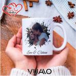 Vuao Kişiye Özel Fotoğraflı ve Isimli Kupa Bardak - Isme Özel Kupa Bardağı - Beyaz - 300 ml