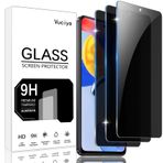 Vuciya 3 Parça Gizlilik Temperli Cam Xiaomi Redmi Note 11 Pro/Note 11 Pro / Note 11 Pro Plus Ekran Koruyucu Kabarcıksız 9H Sertlik Çizilmeye Dayanıklı Ekran Koruyucu