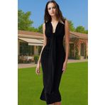 Vücudu Saran Midi Örme Abiye Elbise Şık Tasarım Polyester Elastan Modern Stil Rahat Ve Şık