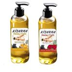 Vücut Masajı Yağı Erotik Masajlar İçin Kokulu Kayganlaştırıcılı Büyük Boy Set 150 ml Kavun kokulu Ve 150 Ml Gül Aromalı