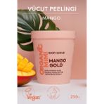 Vücut Peelingi Mango Gold Doğal Nemlendirici Besleyici Vegan Vücut Peeling Çilek Bacak, 250 G