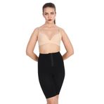 Vücut Şekillendirici Göbek Basen Ve Bacak Toparlayıcı Sarkma Önleyici Seamless Kopçalı 3 kademe ayarlanabilen Paçalı Korse (SİYAH, L/XL)